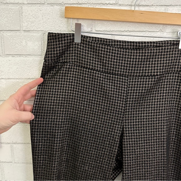 Rachel Zoe Black Metallic Houndstooth Ankle Pants - Picture 4 of 10